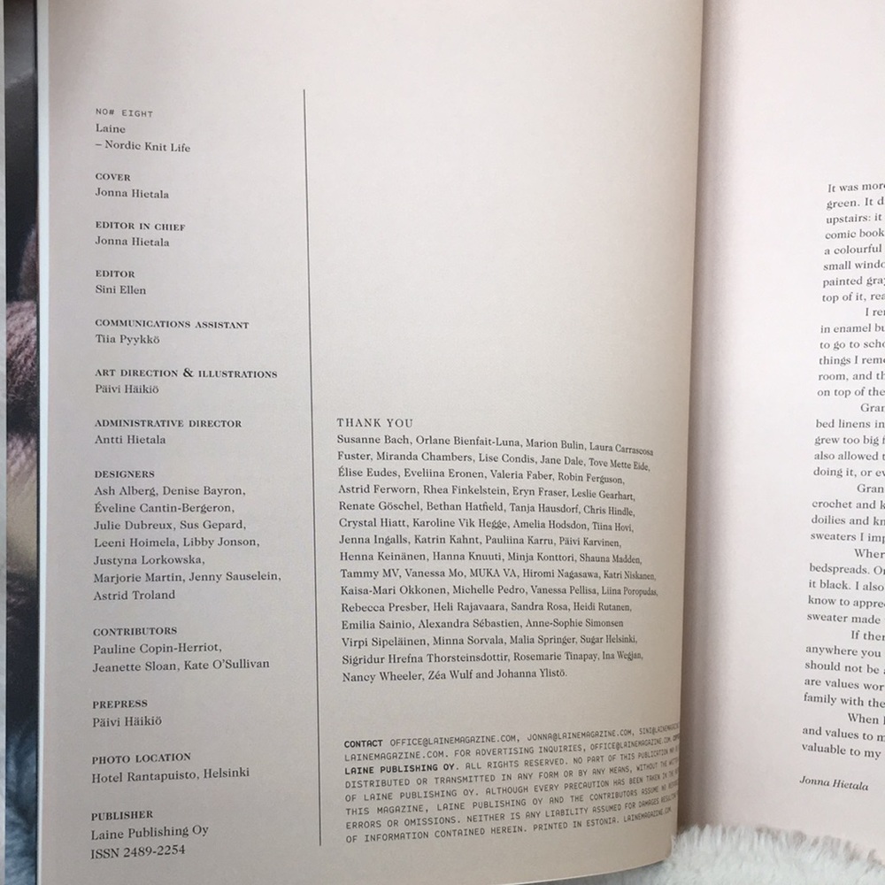 (8) Laine Nordic Knit Life Issue #8 Knitting Magazine Summer 2019 - Picture 6 of 11